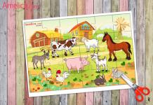 DIY puzzles for children, make puzzles yourself, download puzzles for free, print puzzles, print puzzles for kids