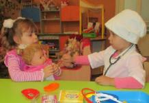 Role-playing game is a universal means of development for preschoolers